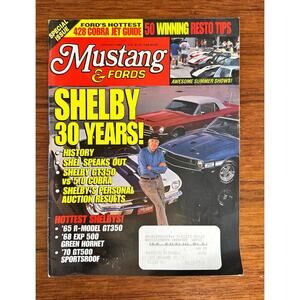 MUSTANG & FORDS MAGAZINE JANUARY 1995 Issue SHELBY 30 YEARS!